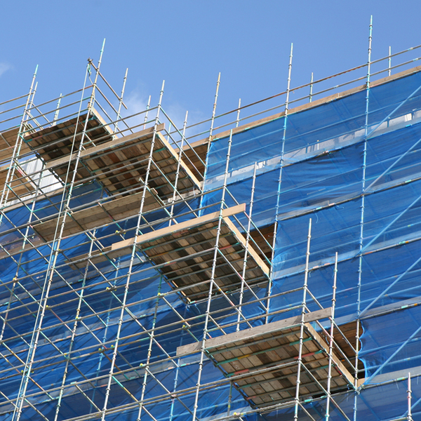 Debris Netting of HDPE Building Material for Scaffold Shading